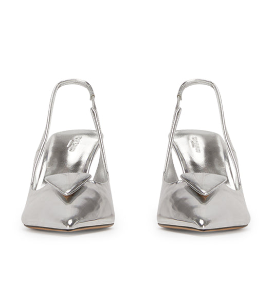 Tony Bianco Bertie Silver Shine 7.5cm ローヒール シルバー | MJPFT17919