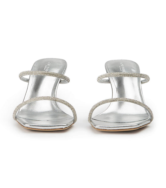 Tony Bianco Chase Silver Nappa Metallic 8.5cm スティレットヒール シルバー メタリック | JPICD70136