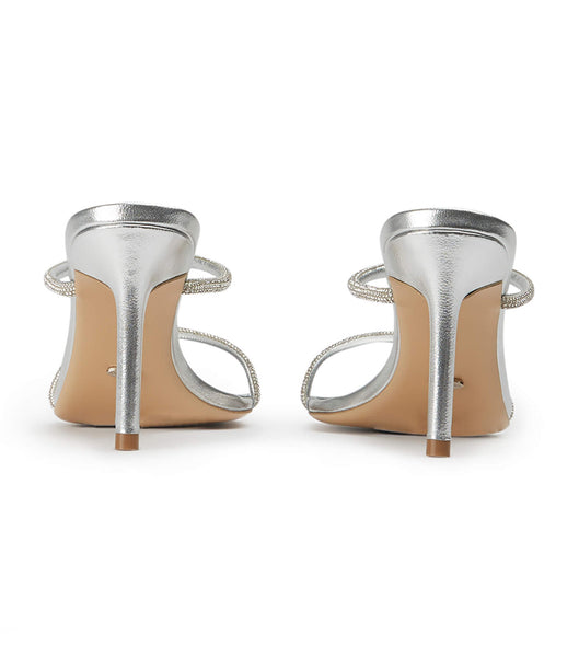 Tony Bianco Chase Silver Nappa Metallic 8.5cm スティレットヒール シルバー メタリック | JPICD70136
