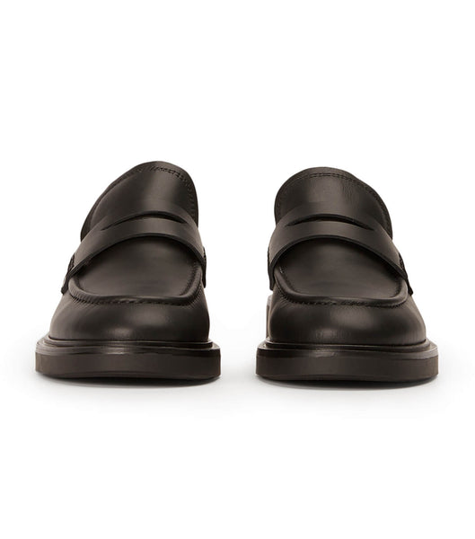 Tony Bianco Cherish Black Turin 4.5cm ローファー 黒 | TJPPQ52087