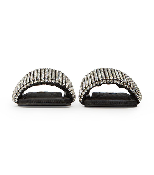 Tony Bianco Ellery Crystal/Black 1.5cm サンダル 黒 | ZJPMJ71725