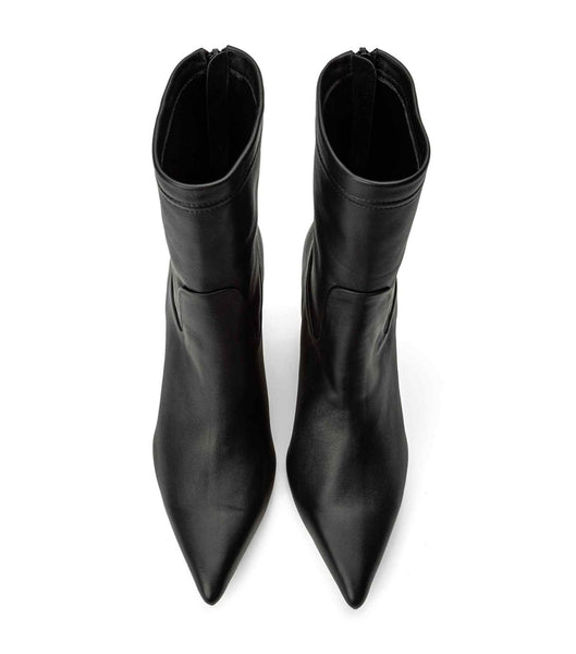 Tony Bianco Ellie Black Nappa 8.5cm アンクルブーツ 黒 | JPJVR43111