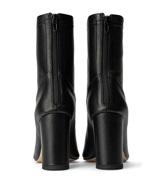 Tony Bianco Ellie Black Nappa 8.5cm アンクルブーツ 黒 | JPJVR43111