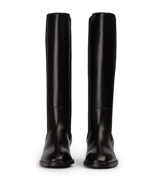 Tony Bianco Emrata Black Como 4cm ニーハイブーツ 黒 | XJPGW24383
