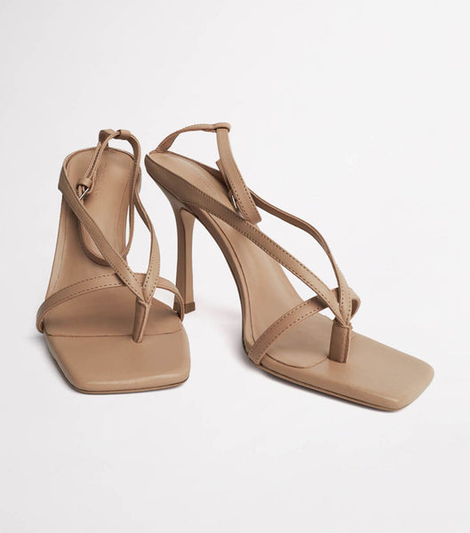 Tony Bianco Faythe Skin Sheep Nappa 10.5cm ストラップヒール Skin Color | ZJPMJ21966