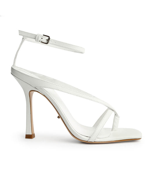 Tony Bianco Faythe White Kid 10.5cm トングサンダル 白 | PJPQX37440