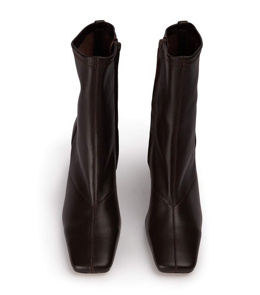 Tony Bianco Fomo Chocolate Nappa 8cm ヒールブーツ チョコレート | LJPSX48213