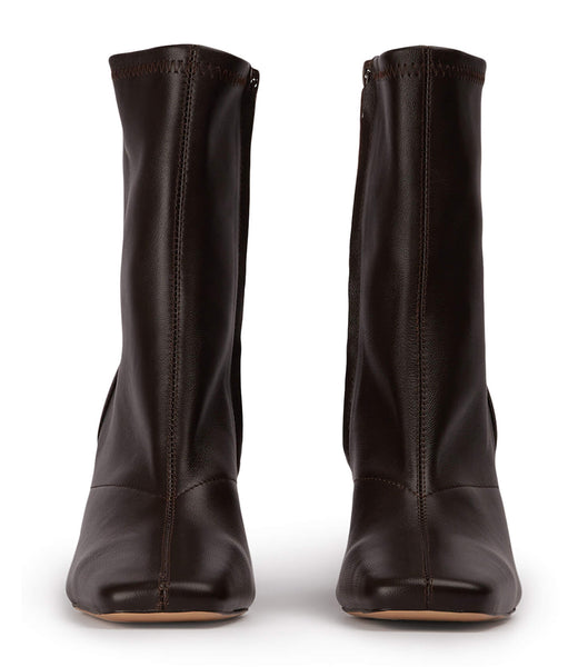Tony Bianco Fomo Chocolate Nappa 8cm ヒールブーツ チョコレート | LJPSX48213