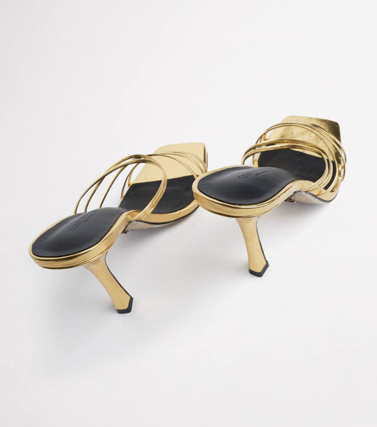 Tony Bianco Foxie Gold Foil 10.5cm スティレットヒール ゴールド | JPXBR22962