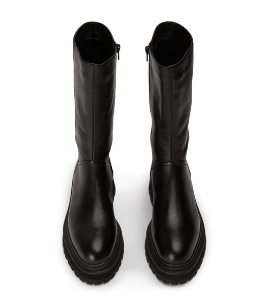 Tony Bianco Hahn Black Como 5.5cm ミッドカーフブーツ 黒 | TJPWZ27603