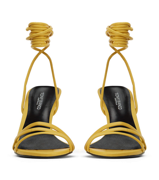 Tony Bianco Hailee Desert Nappa 8.5cm ローヒール 黄色 | LJPTR23560