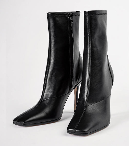 Tony Bianco Halsey Black Como 10.5cm スティレットブーツ 黒 | JPNZX63849