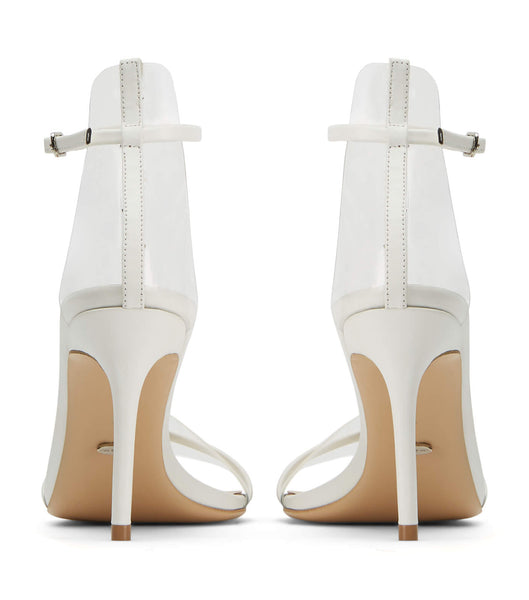 Tony Bianco Houston Milk Capretto 8.5cm ローヒール シルバー | JPJBT65447