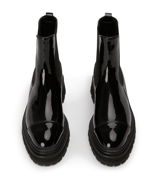 Tony Bianco Hurricane Black Hi Shine 5.5cm アンクルブーツ 黒 | XJPBH37125