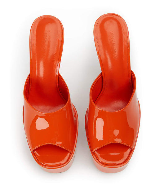 Tony Bianco Jordyn Citrus パテント 15cm スティレットヒール オレンジ | JPQAV51156