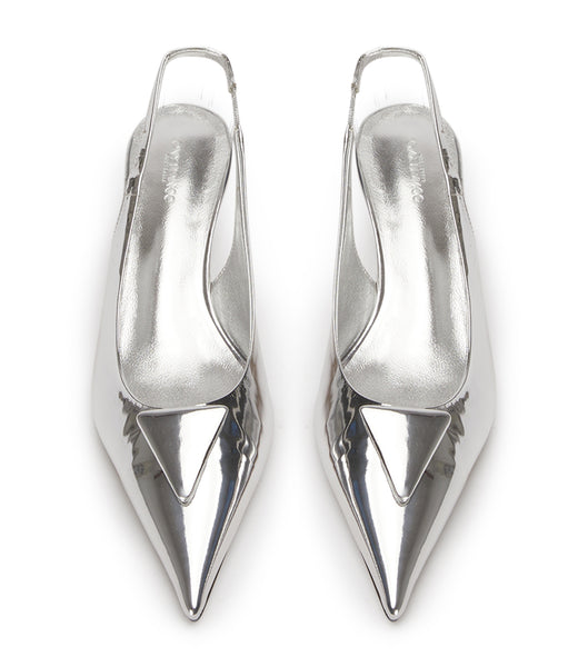 Tony Bianco Kimmy Silver Shine 4.5cm イベントヒール シルバー | LJPSX86761