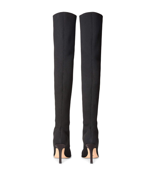 Tony Bianco Kori Black Sock Knit 9.5cm スティレットブーツ 黒 | YJPGT98569