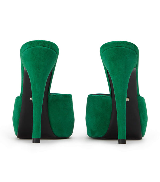 Tony Bianco Love Jade スエード 12cm スティレットヒール 緑 | XJPGW13358