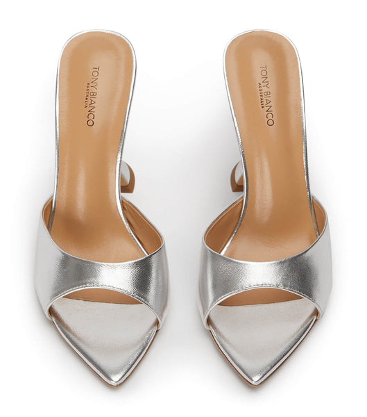 Tony Bianco Marcel Silver Nappa Metallic 10.5cm ブライダルヒール シルバー メタリック | JPJZR93467