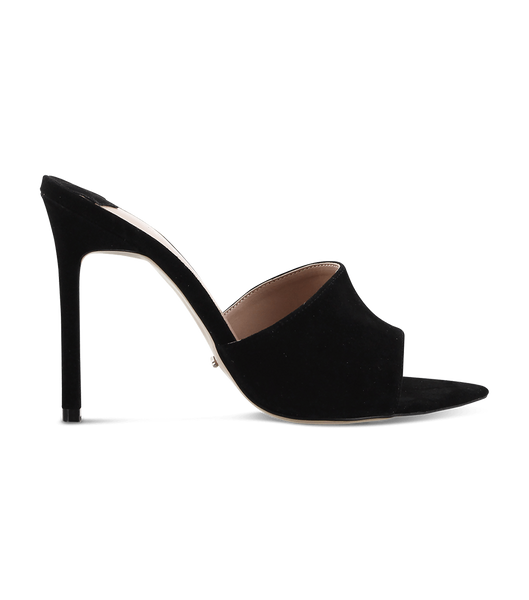 Tony Bianco Marley Black Kid スエード 10.5cm ブリングヒール 黒 | UJPTG84087