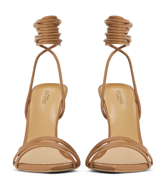 Tony Bianco Mavis Caramel Venice 10.5cm ブライダルヒール ベージュ | ZJPMJ54173