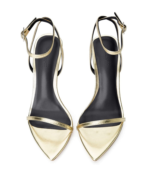 Tony Bianco Myra Gold Nappa Metallic 10.5cm スティレットヒール ゴールド メタリック | LJPSX74339