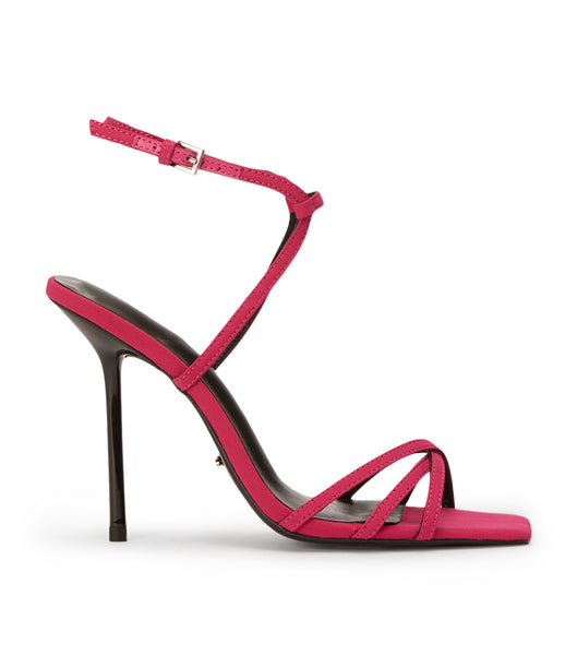 Tony Bianco Nomad Persian Crepe 10.5cm ストラップヒール 赤 | JPXMI16691