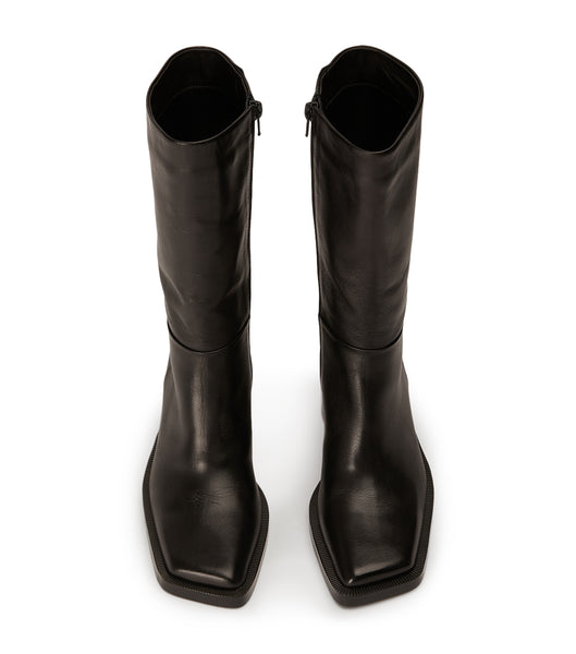 Tony Bianco Prestige Black Como 8cm ニーハイブーツ 黒 | LJPSX57744