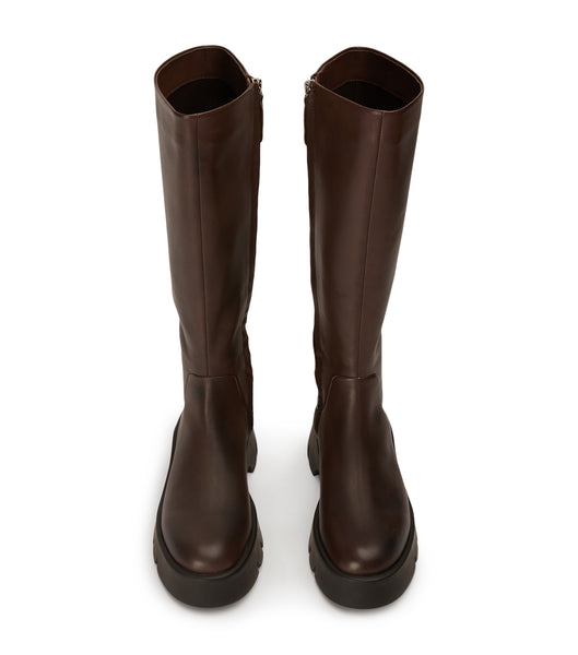 Tony Bianco Rage Choc Como 5.5cm ニーハイブーツ チョコレート | BJPSO11396