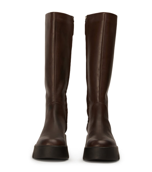 Tony Bianco Rage Choc Como 5.5cm ニーハイブーツ チョコレート | BJPSO11396
