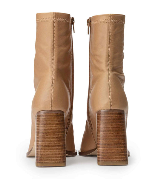 Tony Bianco Rover Caramel Venice 8.5cm ヒールブーツ ベージュ | JPJZR34487
