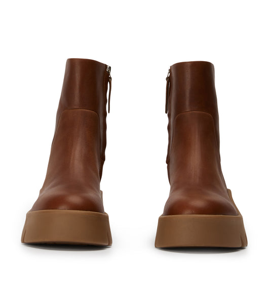 Tony Bianco Rumble Cognac 5.5cm 戦闘ブーツ ブラウン | DJPKV44725