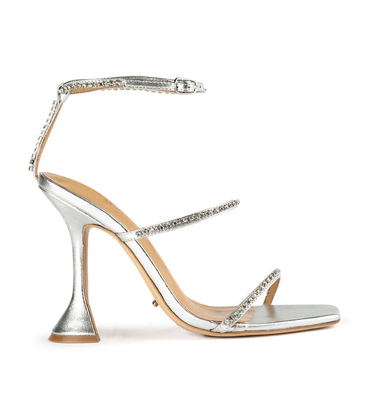 Tony Bianco Shy Silver Nappa Metallic 10.5cm ブリングヒール シルバー メタリック | PJPER39342