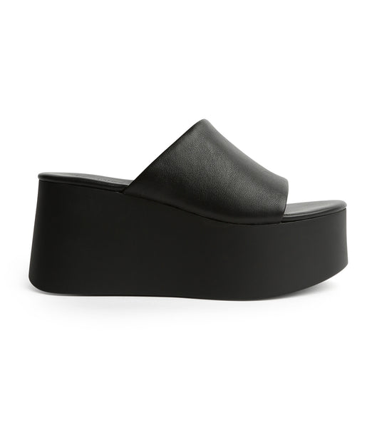 Tony Bianco Tegan Black Sheep Nappa 9.5cm 厚底シューズ 黒 | YJPGT61280