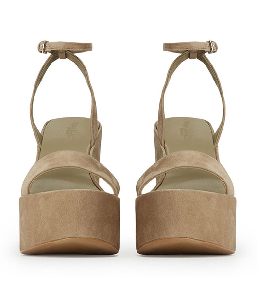 Tony Bianco Vesna Stone スエード 13cm ウェッジソール グレー | LJPSX77496