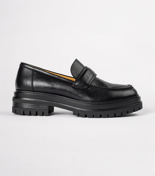 Tony Bianco Wiz Black Venice 4.5cm ローファー 黒 | JPJBT52500