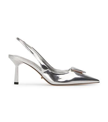 Tony Bianco Bertie Silver Shine 7.5cm ローヒール シルバー | MJPFT17919