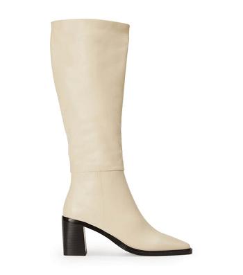 Tony Bianco Darby Ecru Venice 7.5cm ミッドカーフブーツ 白 | XJPBH63665