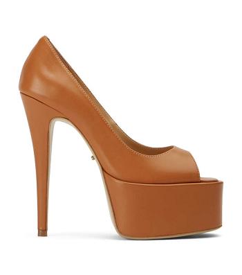 Tony Bianco Jolee Tan Como 15cm スティレットヒール ブラウン | DJPKV31246