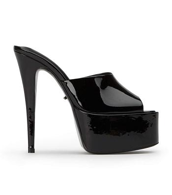 Tony Bianco Jordyn Black パテント 15cm 厚底シューズ 黒 | JPXMI69286