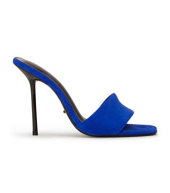 Tony Bianco Natalie Azure スエード 10.5cm スティレットヒール 紺碧 | BJPSO90517